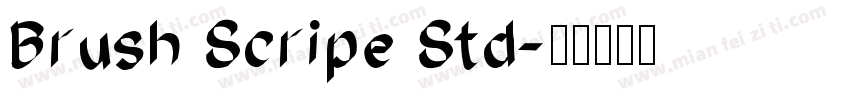 Brush Scripe Std字体转换